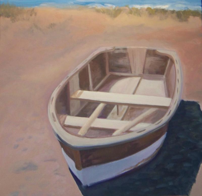 Diane Noble’s acrylic entitled “Sunning” is among her works in the new show at Damariscotta River Grill Oct. 24 through Dec. 6. Courtesy of Kim Traina Diane Noble