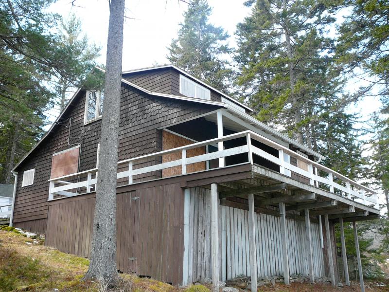 The old ‘camp’ before restoration began. Courtesy of Eileen Moran