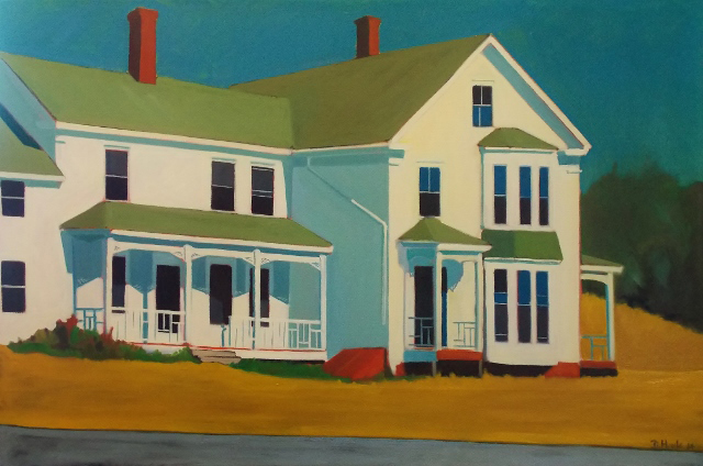 This oil painting entitled “Richmond House,” by Douglas Houle is one of this Midcoast artist’s works in the show at Damariscotta RIver Grill Oct. 24-Dec. 6. Courtesy of Kim Traina Douglas Houle