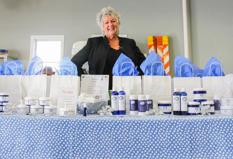 A craft fair participant. DIANE DORBIN/Boothbay Register Harbor Lights 2016, craft fair