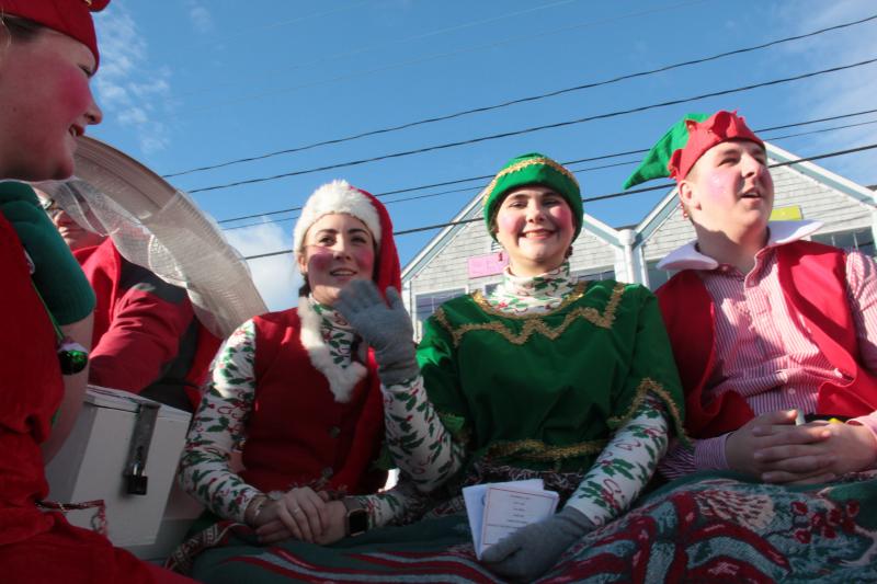 Santa’s helpers. DIANE DORBIN/Boothbay Register Harbor Lights 2016
