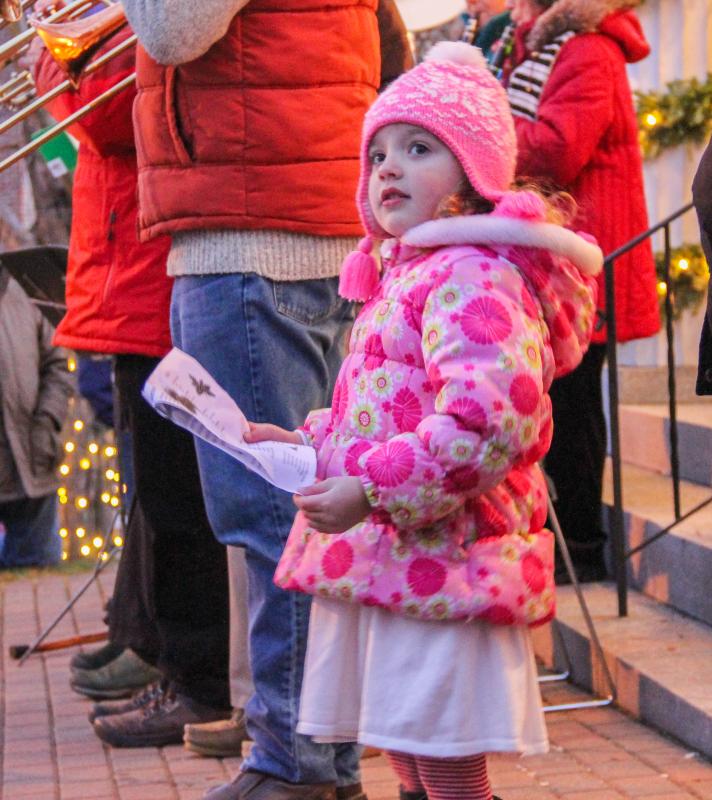 A cute caroler. DIANE DORBIN/Boothbay Register Harbor Lights 2016