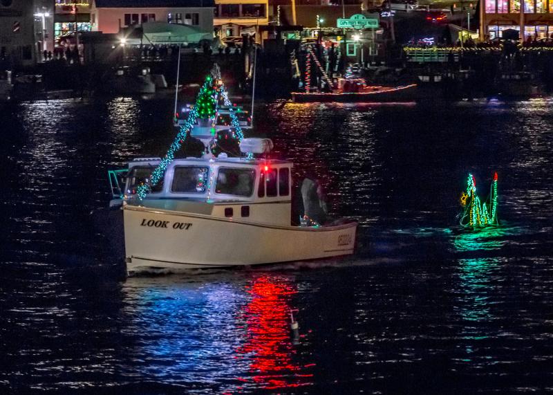 The lighted boat parade. Courtesy of Michael Leonard