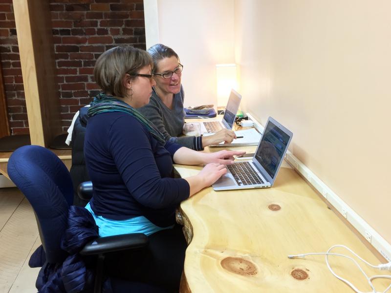 BUZZ MAINE brings people together to share ideas, and form friendships. SUZI THAYER/Boothbay Register
