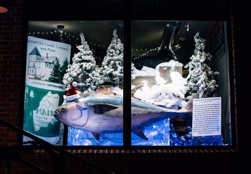 Seawicks Candle Co. window display. Courtesy of Cody Barry