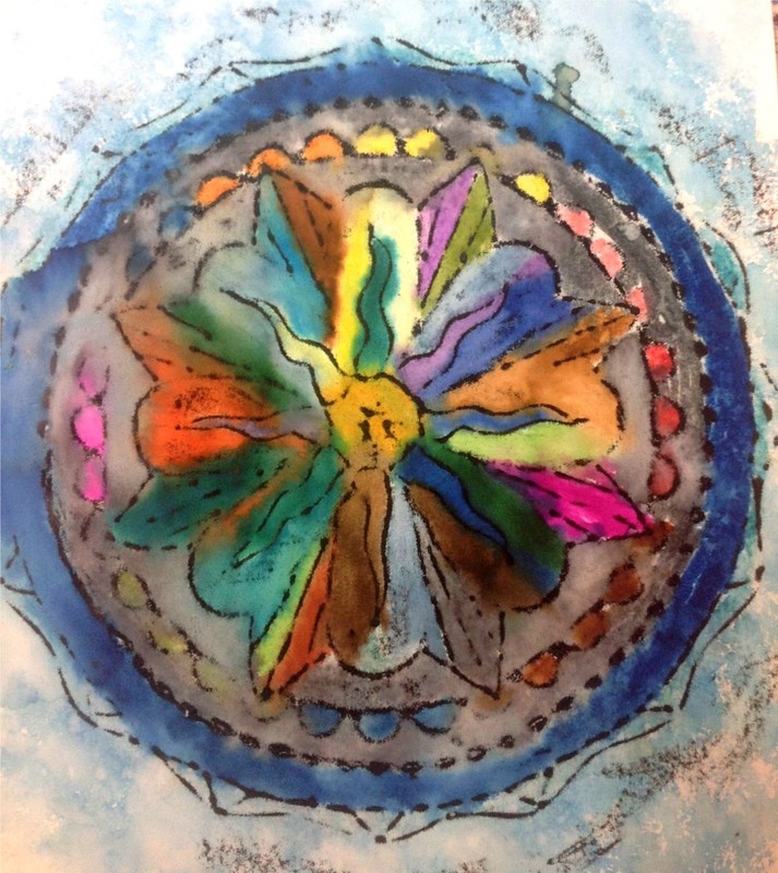 “Mandala 2” by a Creative Expressions art student at Mobius in the River Arts show. Courtesy of Linda Morkeski Mandala