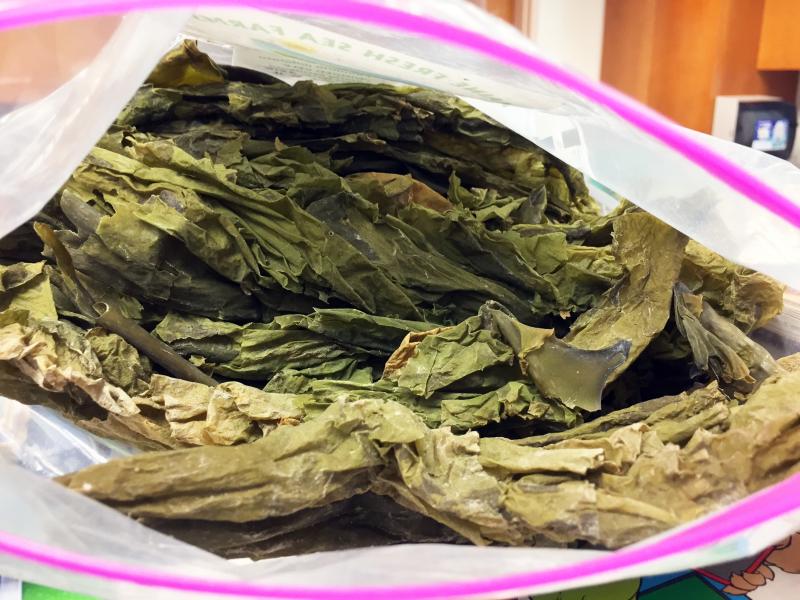 Dried sugar kelp. SUZI THAYER/Boothbay Register