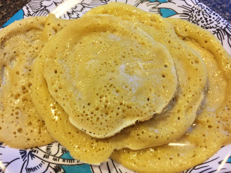 Ployes! Cholesterol-free buckwheat pancakes. YUMMY! SUZI THAYER/Boothbay Register