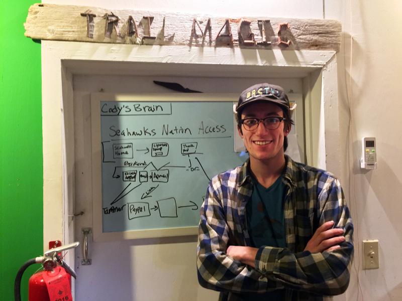 Cody Mitchell has taken over the reins at BRCTV in Boothbay Harbor. SUZI THAYER/Boothbay Register