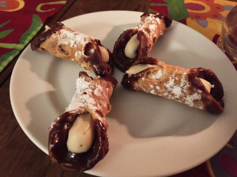 And what better dessert after a lasagna dinner: Cannolis. SUZI THAYER/Boothbay Register