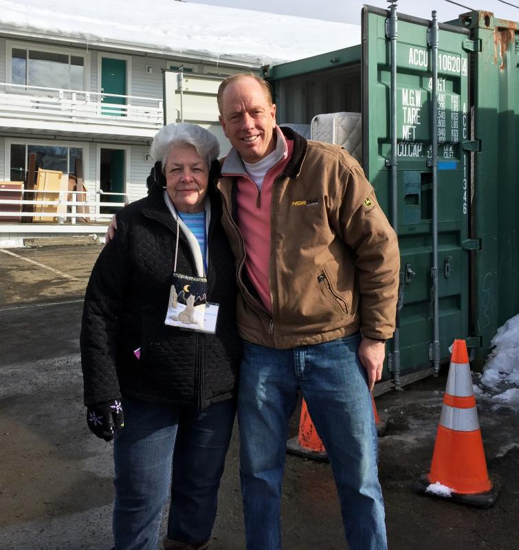 Sue Burge and Russ Armstrong. SUZI THAYER/Boothbay Register