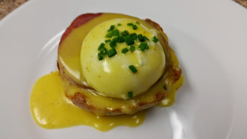 Bobby Clunie’s eggs Benedict. Courtesy of Bobby Clunie
