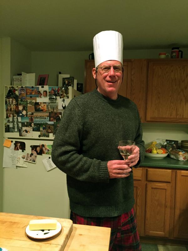 Peter Ross cooked clams casino for the Bielli twins at his place in Vermont. Courtesy of Andy Bielli