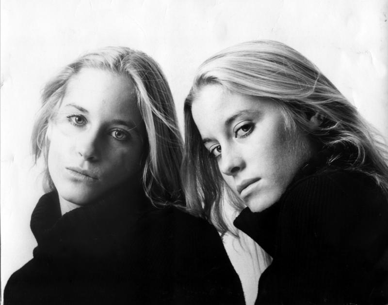 The photo of the twins that drew over 7,000 hits. Courtesy of Adele Bielli