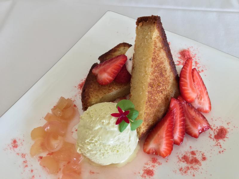 A dessert creation by Alex Tallen, French pastry chef at the Boothbay Harbor Country Club. SUZI THAYER/Boothbay Register