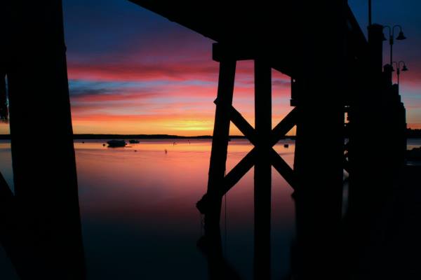 Second Place, Student, “Sunrise Over Casco Bay,” - Skyler Pitch, 2017 Skyler Pitch,