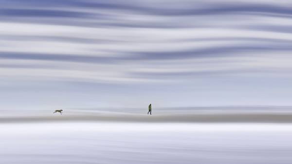 2017 Color Honorable Mention, Maine Photography Show: Caroline Samson, “Beach Walk.” Caroline Samson