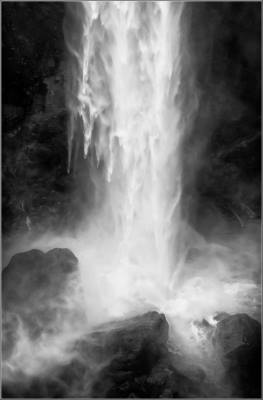 2017 Maine Photography Show B&W Honorable Mention, “Tall Falls” by Knapp Hudson. Knapp Hudson