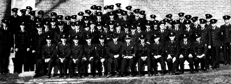 This 1943 or 1944 group photo of the local Coast Guard Auxiliary during World War II came from Chester Swett, a member of the wartime auxiliary. Some of the 69 men in the photo have been identified: Chester Swett, Warren Hume, Asa Tupper Sr., Asa Tupper Jr., Cliff Huskins, Frank Dunton, Mike Marshall, Drummond Giles, Lyman Pinkham, John Roberts, Miles Plummer Jr., and Buster Boyd. If anyone can identify others or wants a better look at the photo, call 633-0820 or visit the museum at 72 Oak Street on Thursdays, Fridays, or Saturdays from 10 a.m. to 2 p.m.