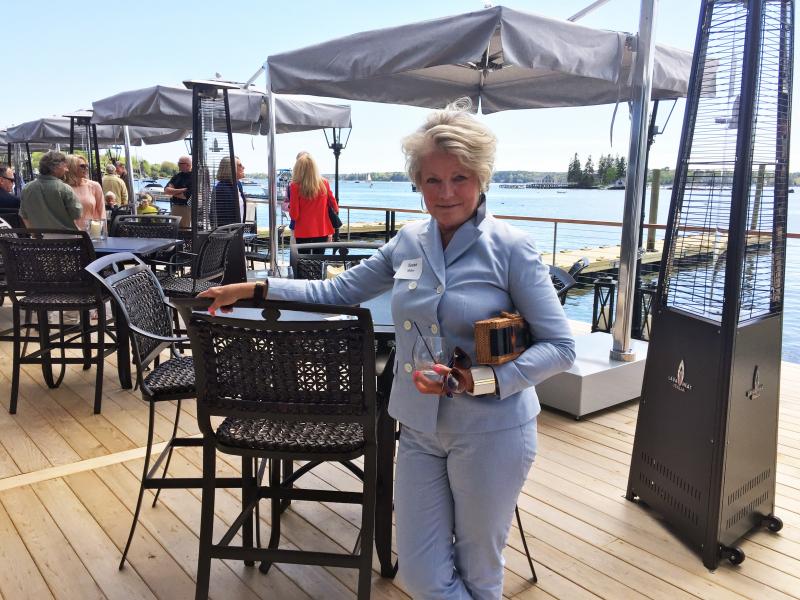 Susan Miller had mixed emotions at the opening of the Boothbay Harbor Oceanside Golf Resort. SUZI THAYER/Boothbay Register
