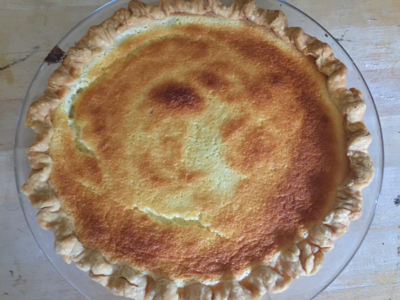 Lemon sponge pie takes longer than lemon posset, but OMG! SUZI THAYER/Boothbay Register