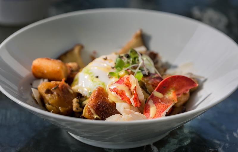 Topside Inn's lobster gnocchi. Courtesy of Mark Osborn