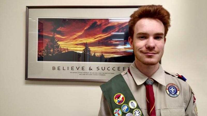 Noah Sherburne, Eagle Scout. Courtesy of Noah Sherburne