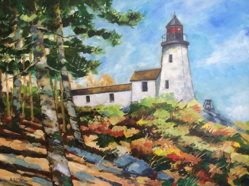 “Burnt Island Light” by artist Bob McKay