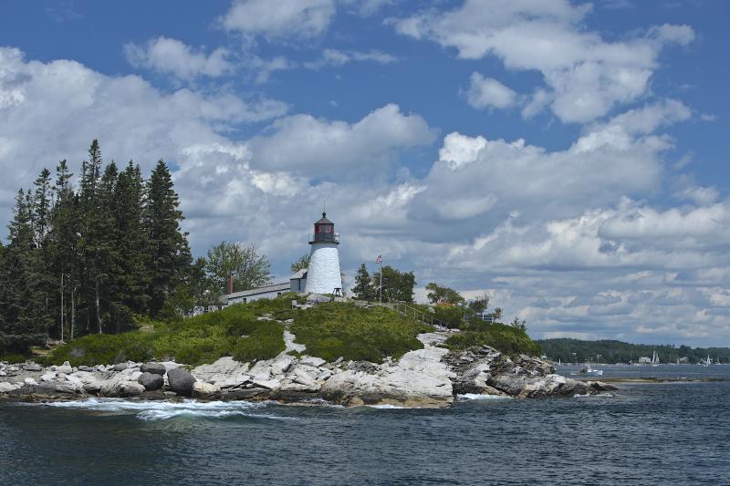 This photo of Burnt Island Lighthouse by Robert Mitchell of Southport is being donated to the auction in the form of an 18-inch-by-24-inch canvas wrap. Courtesy of Robert Mitchell