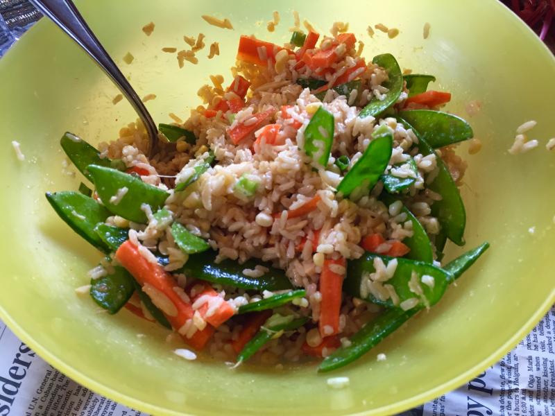 A delectable Asian salad made by my sister-in-law, Kerry. SUZI THAYER/Boothbay Register