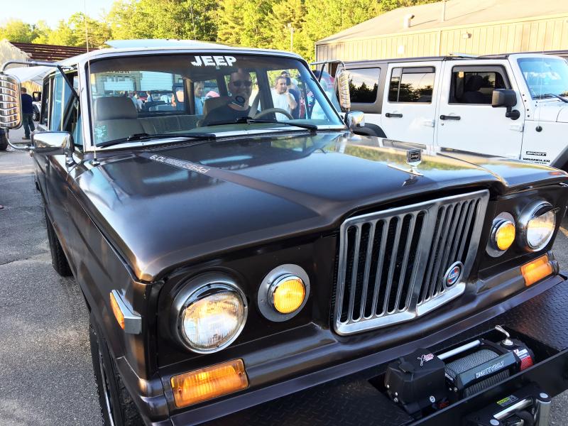 An ‘88 Jeep Wagoneer, with parts from other vehicles, owned by Tim Landry of Rockland. SUZI THAYER/Boothbay Register