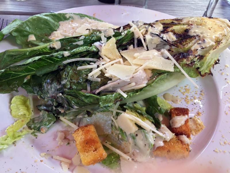 Chef Kelly Patrick Farrin makes a killer Caesar salad. SUZI THAYER/Boothbay Register