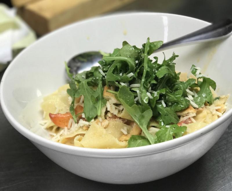 One of Chef Kelly Patrick Farrin’s favorite dishes: Lobster pappardelle. Courtesy of Kelly Patrick Farrin