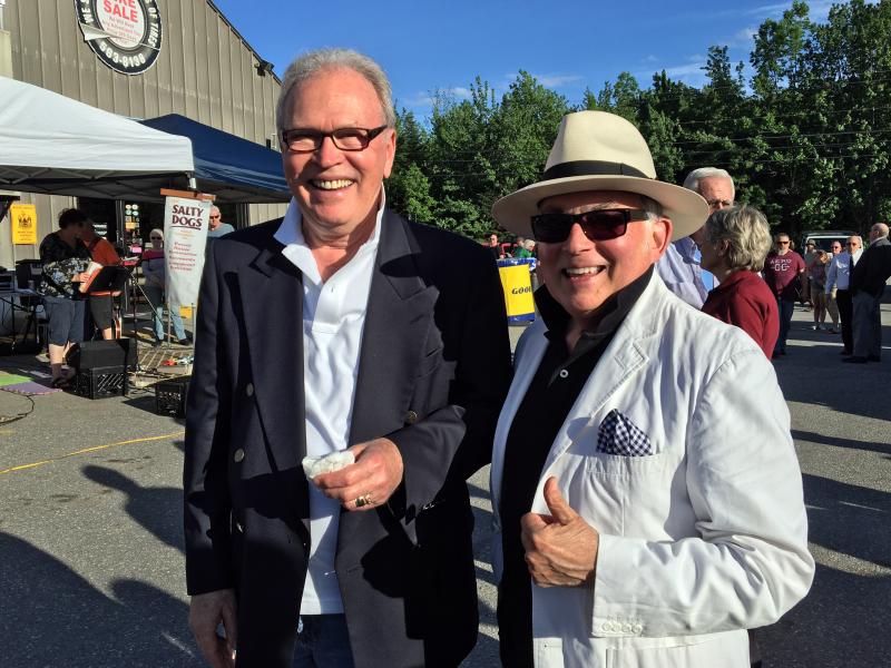 If there had been a prize for best-dressed at Newcastle CDJRV’s 11th annual Jeep NIght, Tom Cramer, left, and Ron Sanchez of Wiscasset would have won. SUZI THAYER/Boothbay Register