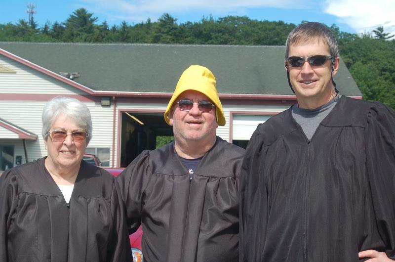 Here come the judges. ART MAYERS/Boothbay Register