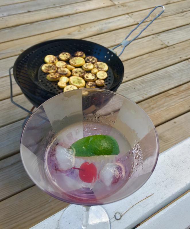 That WAS a manhattan. After I drank it I added some seltzer and a lime wedge to the glass. I was thirsty. SUZI THAYER/Boothbay Register