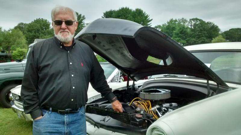 Richard Duka with Kasper, the 1952 Ford Business Coupe. MORGAN CALLAN ROGERS/News Contributor