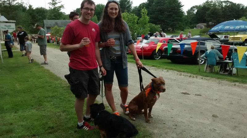 Kevin Sawtelle and Lindsey Timberlake attend the event with their rescue dogs, Bailey and Baxter. MORGAN CALLAN ROGERS/News Contributor