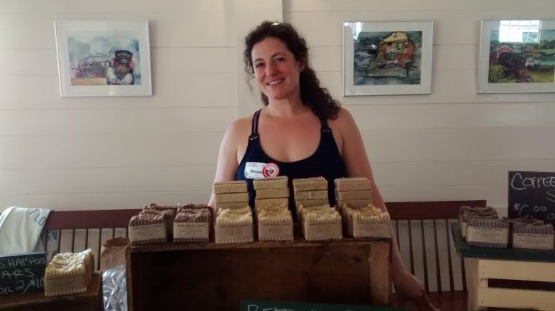 Melanie Landi, owner of Home Brewed Soaps in Rockland. MORGAN CALLAN ROGERS/News Contributor