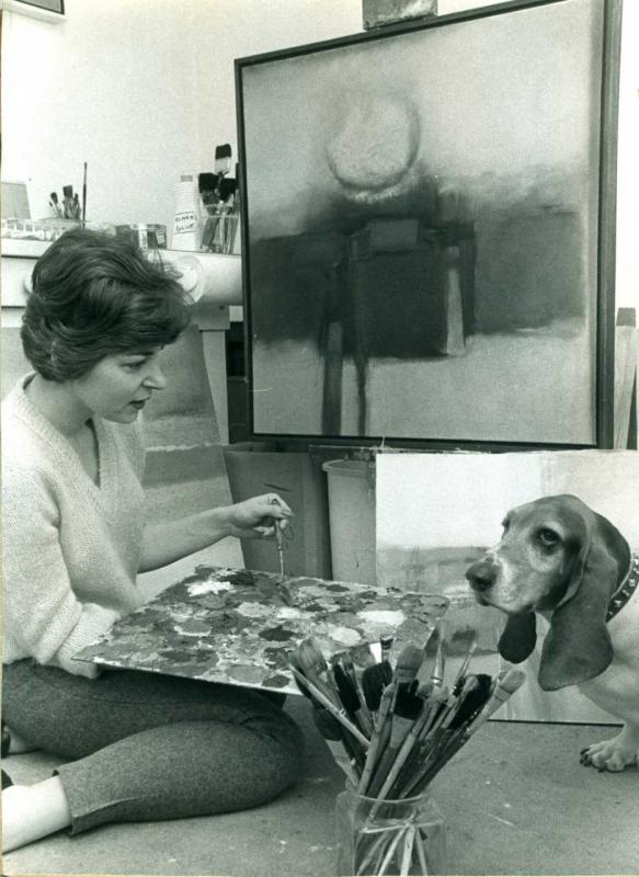 Nancy WIlkoff and basset hound Casey, circa mid-1950s. Courtesy of Pam Riml Writer’s note: I call this Nancy’s “Lauren Bacall lookalike” photo. Can’t you see the resemblance?! Nancy Wilkoff