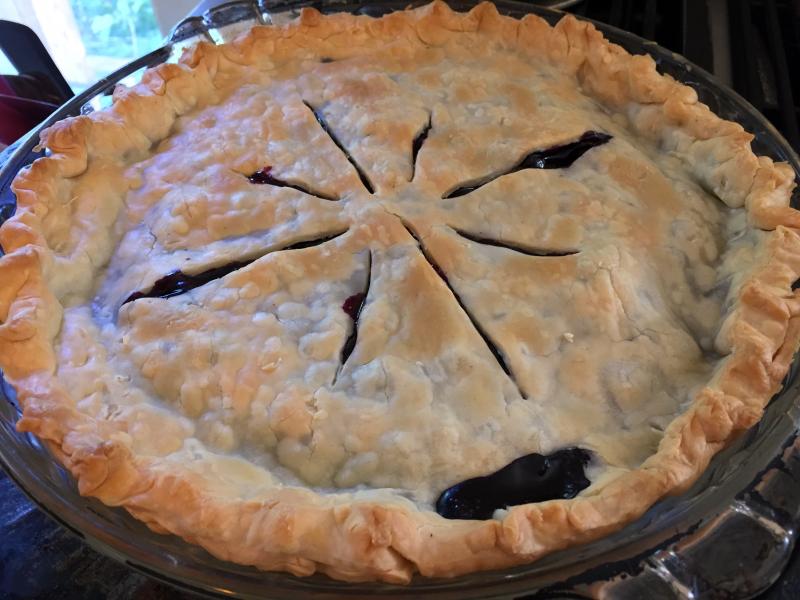 A warm blueberry pie. SUZI THAYER/Boothbay Register