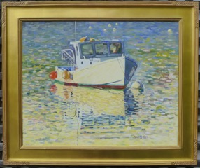 John M.T. Seitzer “Early Morning Bright”, a 24” x 30” oil on canvas is one of the artist’s paintings that has sold from the new show. John M.T. Seitzer “Early Morning Bright”