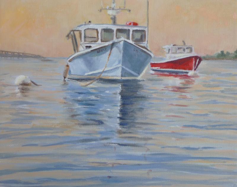 Lynne Seitzer’s “Good Morning,” an 8” x 10” oil. Lynne Seitzer