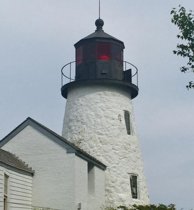 Burnt Island’s tower. LISA KRISTOFF/Boothbay Register Burnt Island Living History Tour, Maine