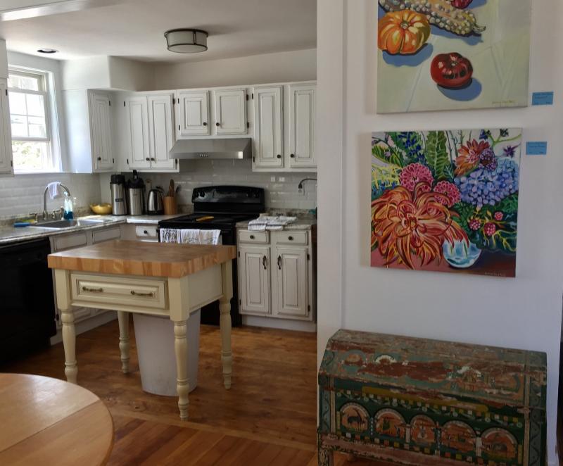 The kitchen and dining area at Captain Sawyer’s Bed & Breakfast in Boothbay Harbor. SUZI THAYER/Boothbay Register
