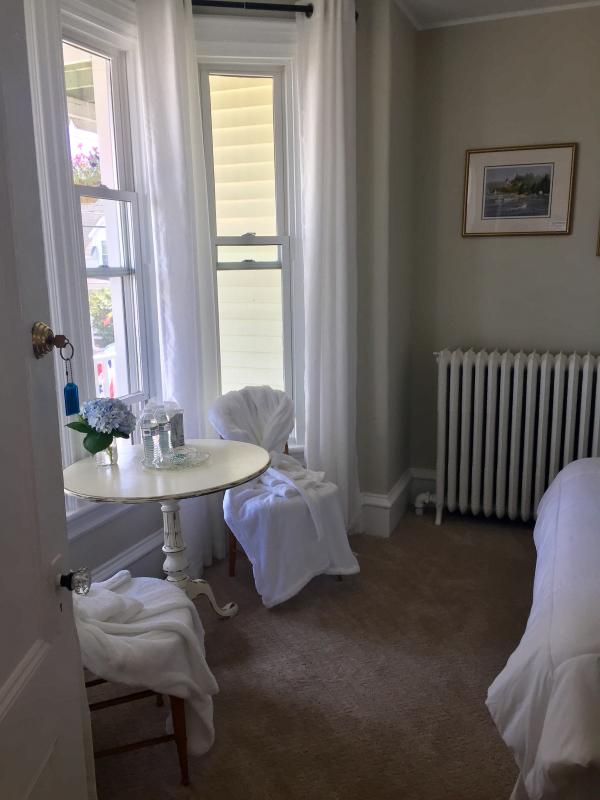 One of the newly renovated, brightened guest rooms at Captain Sawyer’s Bed & Breakfast in Boothbay Harbor. SUZI THAYER/Boothbay Register