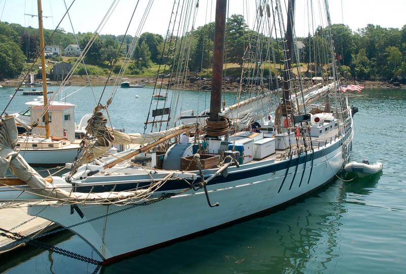 The schooner Harvey Gamage in South Bristol. ART MAYERS/Boothbay Register