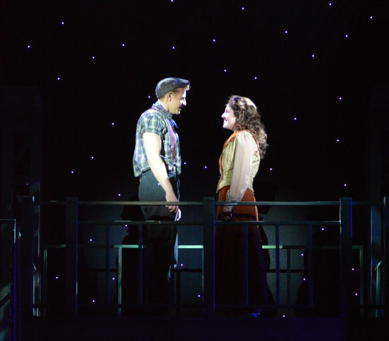 A scene from “Newsies” at Maine State Music Theatre. Courtesy of Roger S. Duncan
