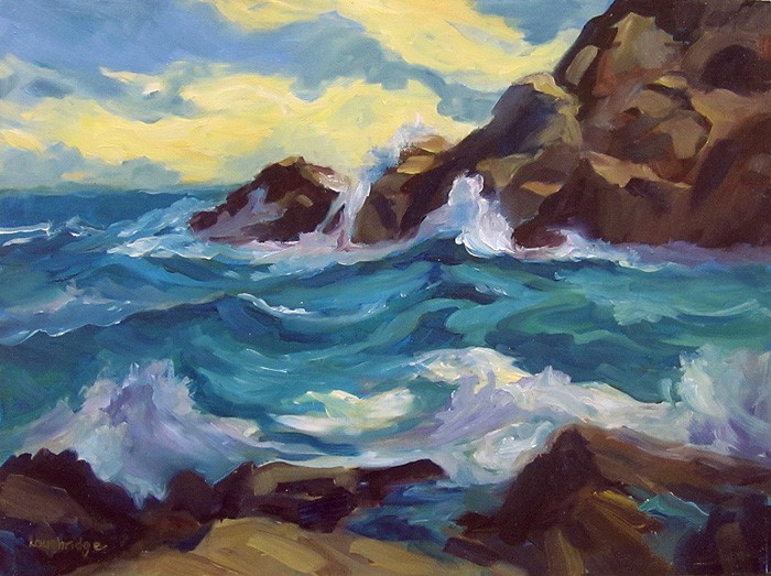 Sally Loughridge: “Storm Remnant,” oil on panel, 12” x 16.” Courtesy of the venue Sally Loughridge
