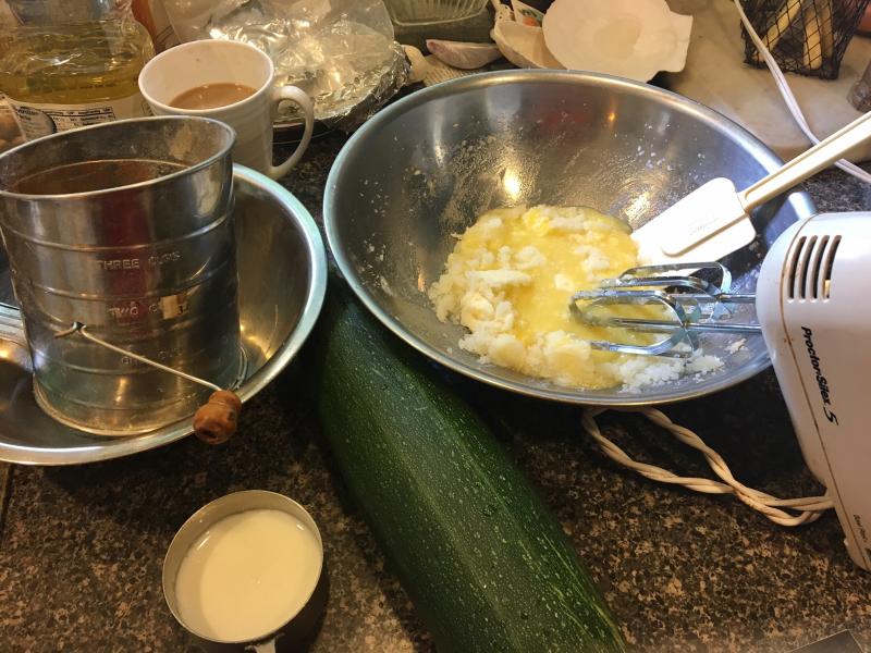 Foxtrot Cardamom Cake in the making. SUZI THAYER/Boothbay Register